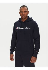 Champion Bluza 220726 Granatowy Slim Fit. Kolor: niebieski. Materiał: bawełna