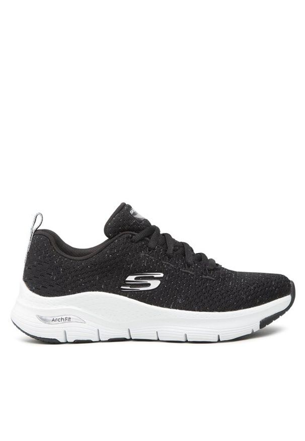 skechers - Skechers Sneakersy Glee For All 149713/BKW Czarny. Kolor: czarny. Materiał: materiał