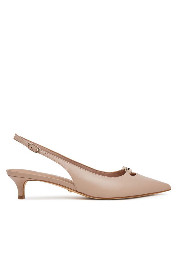 Guess Czółenka FLTJES LEA05 Beżowy. Kolor: beżowy. Materiał: skóra