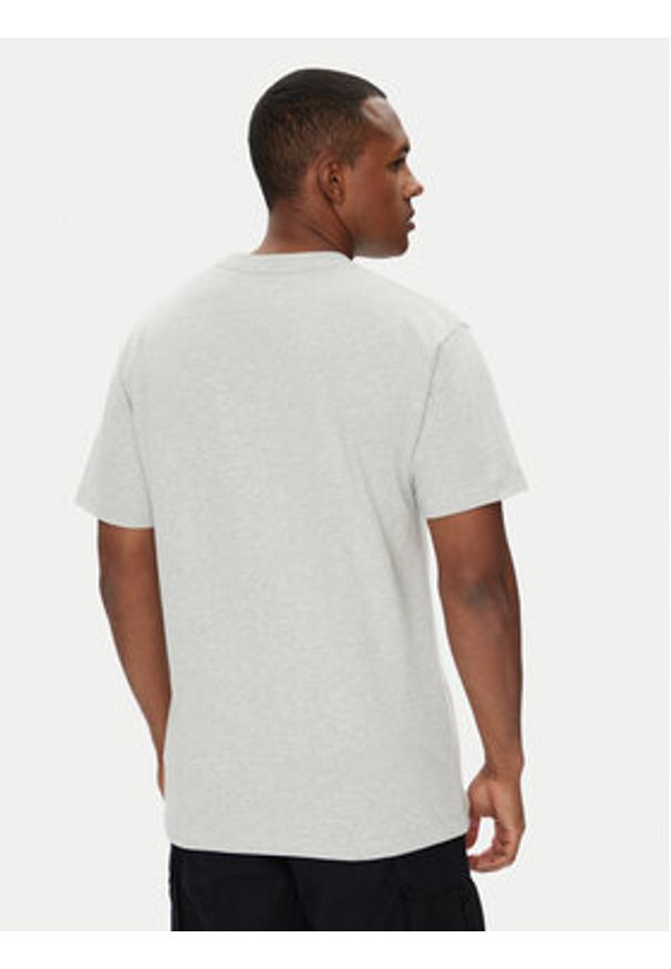 DC Shoes T-Shirt ADYKT03246 Szary Regular Fit. Kolor: szary. Materiał: bawełna