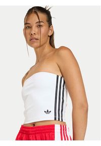 Adidas - adidas Top 3-Stripes KD6235 Biały Slim Fit. Kolor: biały. Materiał: syntetyk #4