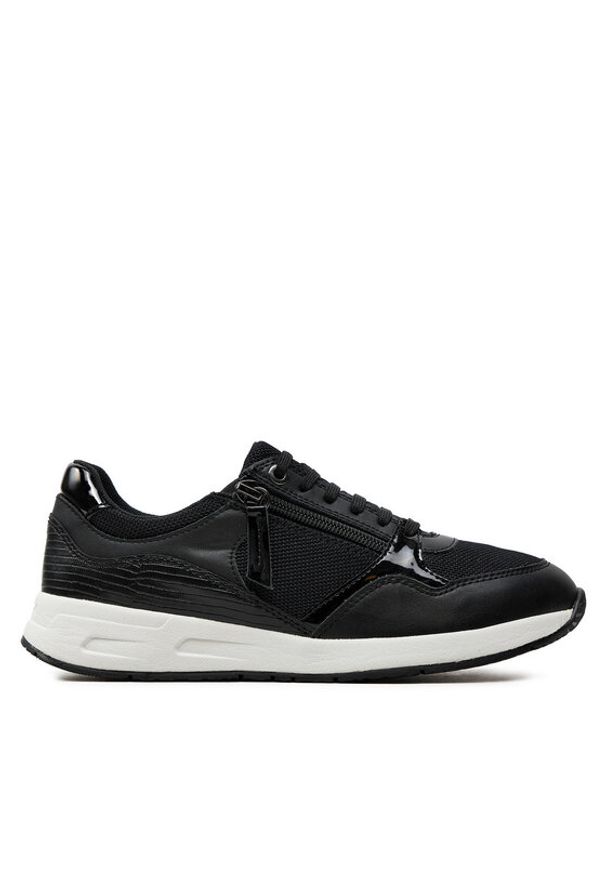 Geox Sneakersy D Bulmya D36NQB 0BC11 C9999 Czarny. Kolor: czarny. Materiał: skóra