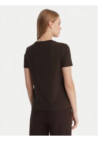 Guess T-Shirt V6RI07 J1314 Brązowy Regular Fit. Kolor: brązowy. Materiał: bawełna #5