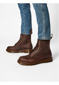 Dr. Martens Glany 1460 11822203 Brązowy. Kolor: brązowy. Materiał: nubuk, skóra #6