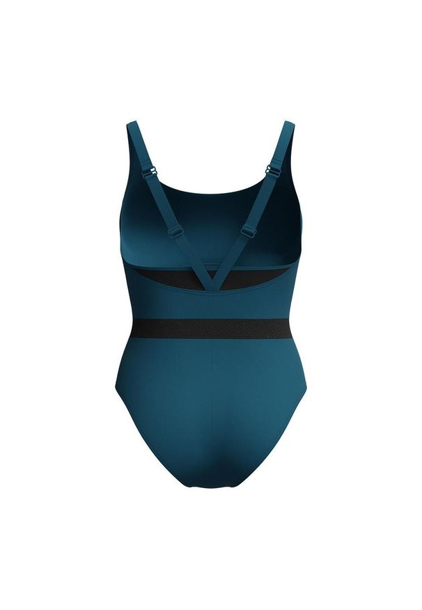Strój kąpielowy na basen damski Speedo Shaping Lunia Glow. Kolor: zielony, niebieski