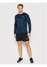 Asics Longsleeve Core Ls 2011C340 Granatowy Regular Fit. Kolor: niebieski. Materiał: syntetyk. Długość rękawa: długi rękaw