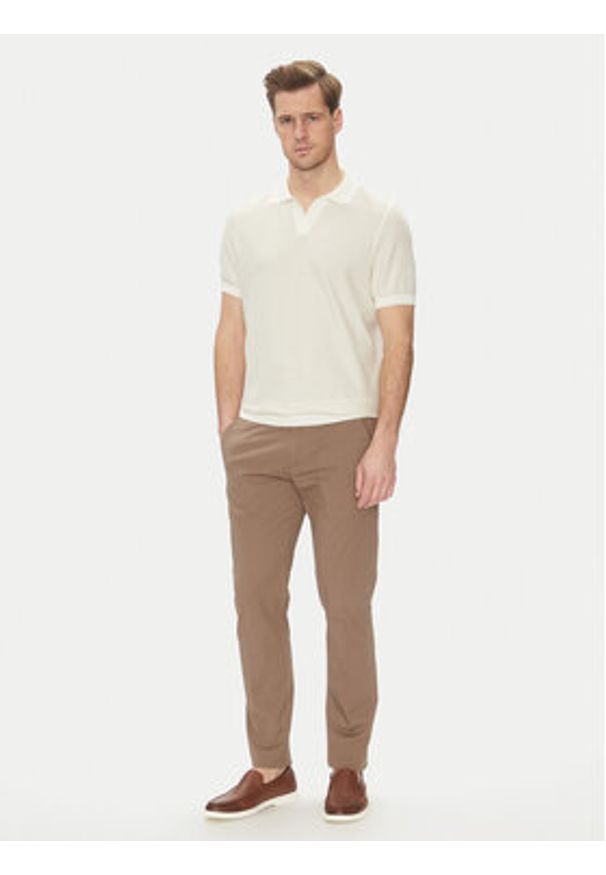 BOSS Polo H-Jianluca 50537654 Biały Regular Fit. Typ kołnierza: polo. Kolor: biały. Materiał: bawełna