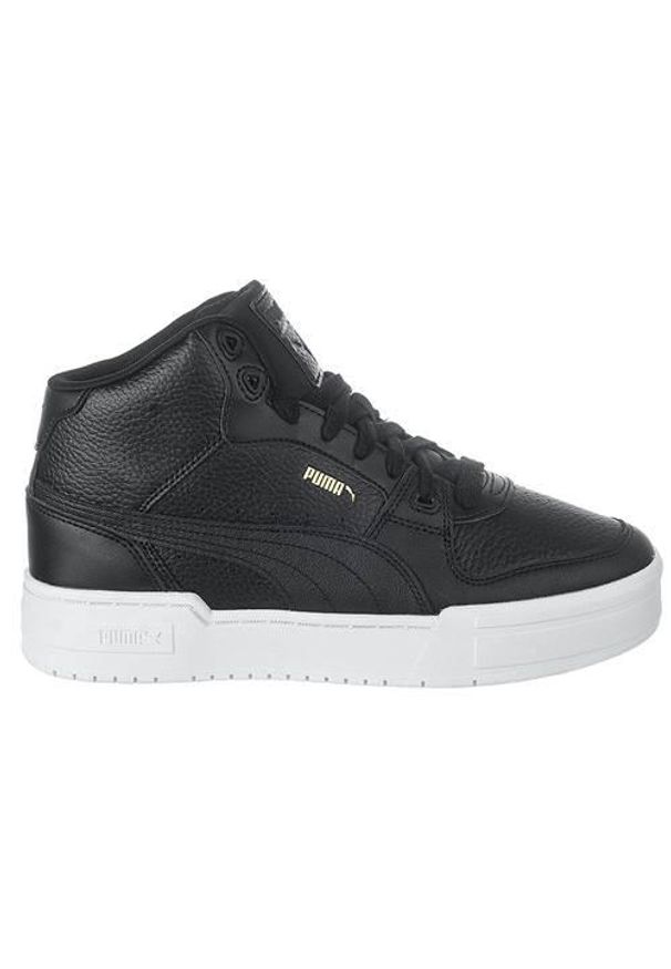 Buty do chodzenia damskie Puma CA Pro Mid. Wysokość cholewki: za kostkę. Zapięcie: sznurówki. Kolor: czarny. Materiał: materiał, syntetyk, guma. Szerokość cholewki: normalna. Sport: turystyka piesza