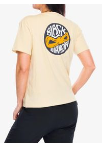 Koszulka bawełniana damska Black Diamond Rope Badge SS Tee. Kolor: żółty. Materiał: bawełna