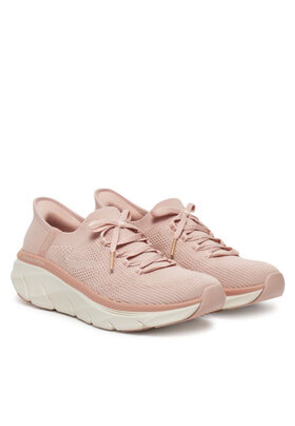 skechers - Skechers Sneakersy D'Lux Walker 2.0-Thrill Movement 150105/ROS Różowy. Kolor: różowy. Materiał: materiał