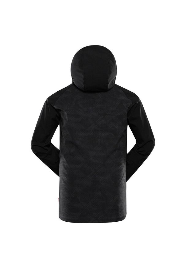 ALPINE PRO - Kurtka softshell męska Alpine Pro Hoor. Kolor: czarny. Materiał: softshell. Sport: turystyka piesza