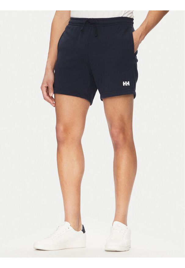 Helly Hansen Szorty sportowe Terry Loop 54291 Granatowy Regular Fit. Kolor: niebieski. Materiał: bawełna. Styl: sportowy