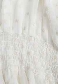 Renee - Biała Kopertowa Sukienka Bez Rękawów o Rozkloszowanym Kroju z Haftem Pelessa. Typ kołnierza: dekolt kopertowy. Kolor: biały. Materiał: poliester. Długość rękawa: bez rękawów. Wzór: haft. Typ sukienki: kopertowe #2