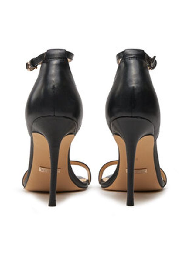 Guess Sandały Kabail FL8KIL LEA03 Czarny. Kolor: czarny. Materiał: skóra