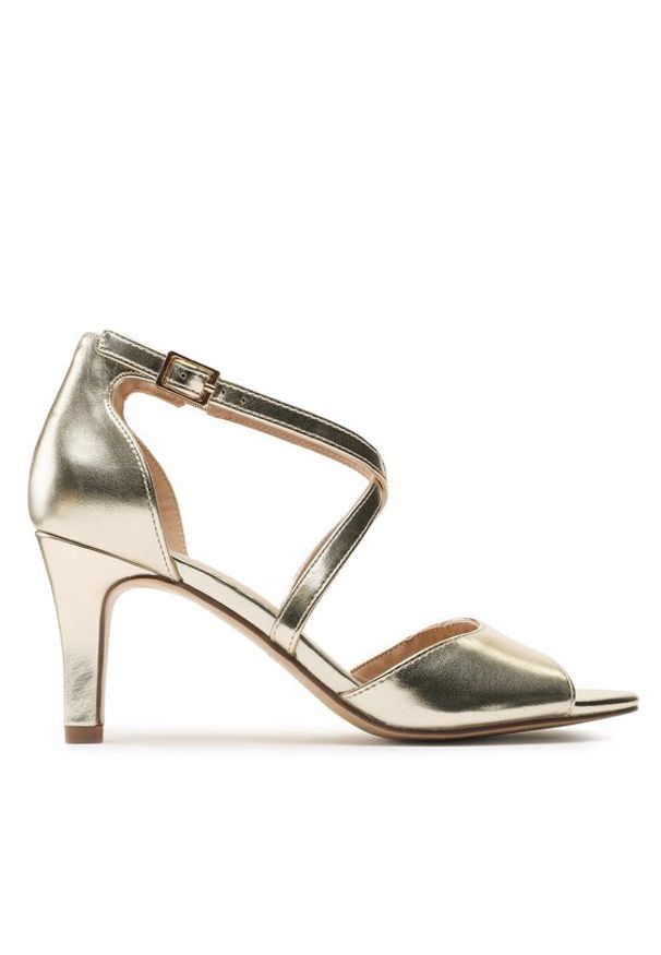 Clara Barson Sandały LS5953-02 Złoty. Kolor: złoty. Materiał: skóra