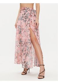 Guess Spódnica maxi W4GD64 WG4D2 Różowy Regular Fit. Kolor: różowy. Materiał: syntetyk