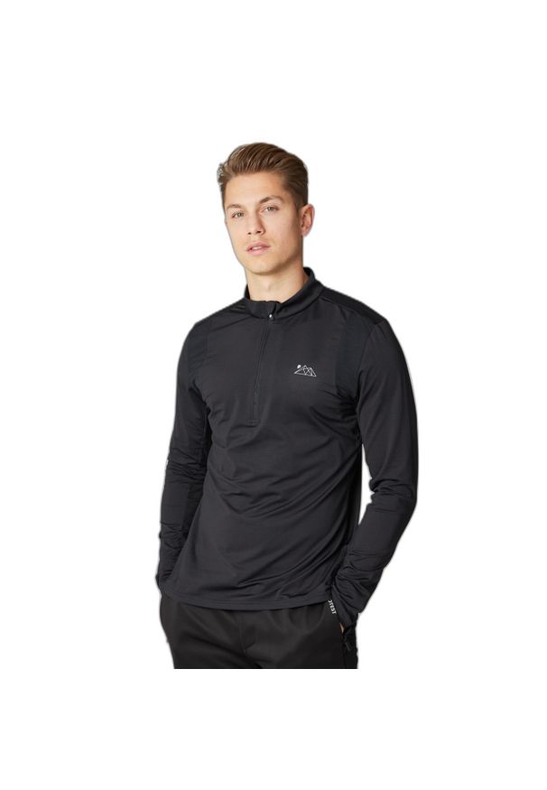 Koszulka z zamkiem błyskawicznym 1/4 Protest Prtstrayed. Kolor: czarny