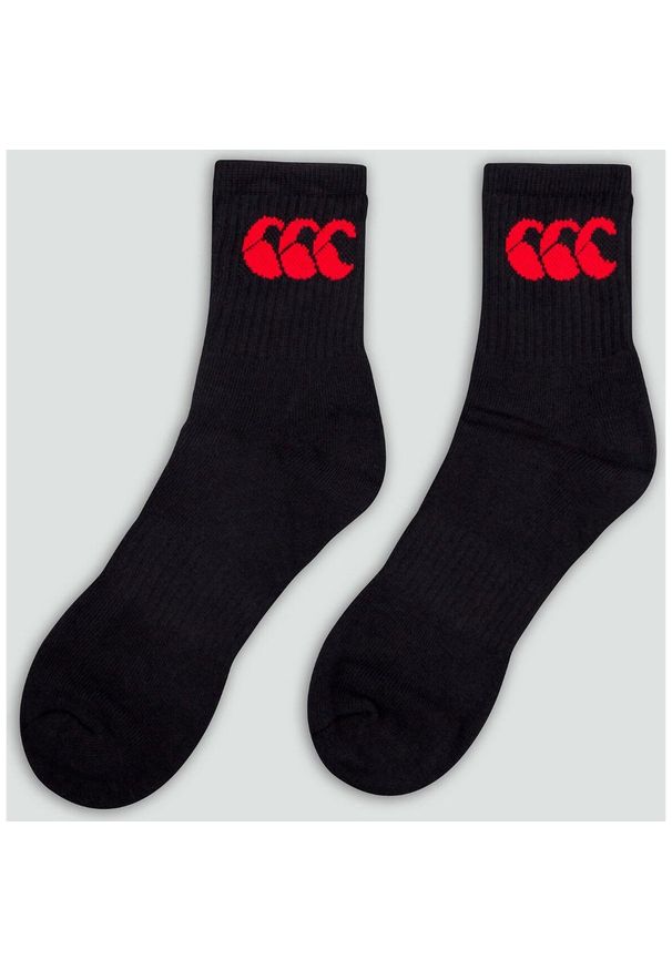 CANTERBURY - Zestaw 3 skarpet Canterbury Crew. Kolor: czerwony, wielokolorowy, czarny. Sport: fitness