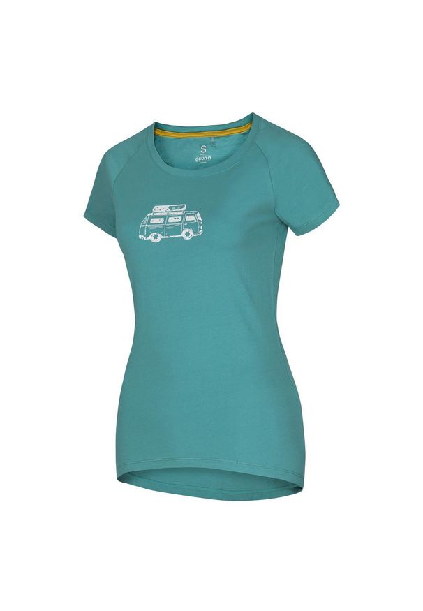 OCUN - Koszulka damska Ocun Raglan T green. Kolor: zielony. Długość rękawa: raglanowy rękaw. Sport: wspinaczka, turystyka piesza