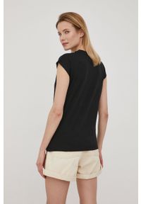 Brave Soul t-shirt bawełniany kolor czarny. Kolor: czarny. Materiał: bawełna