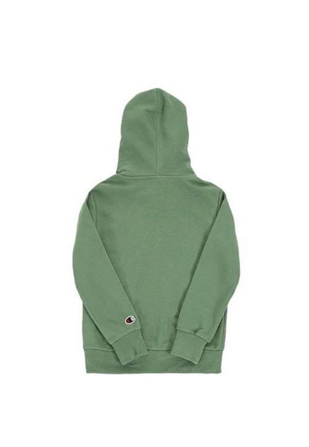 Bluza sportowa chłopięca Champion Hooded Sweatshirt. Typ kołnierza: kaptur. Kolor: zielony. Styl: sportowy