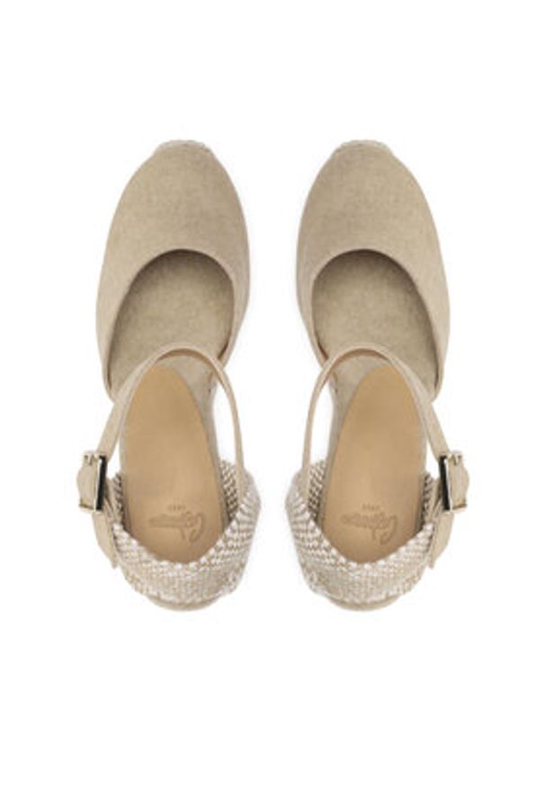 Castañer Espadryle Carol/6/002 021655-2017 Beżowy. Kolor: beżowy. Materiał: materiał