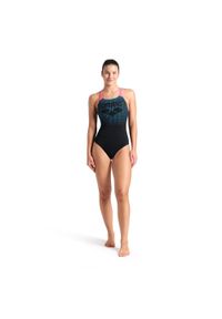 Strój kąpielowy damski Arena Foggy Dots Swimsuit Swim Pro Back. Kolor: czarny, niebieski