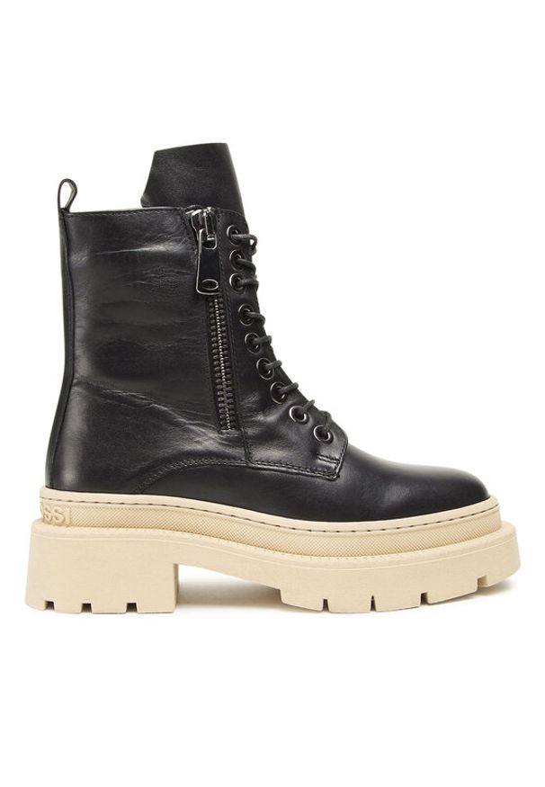 Gino Rossi Botki 222FW101V Czarny. Kolor: czarny. Materiał: skóra