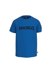 Koszulka bawełniana dziecięca LEGO Ninjago TAYLOR 106. Kolor: niebieski. Materiał: bawełna