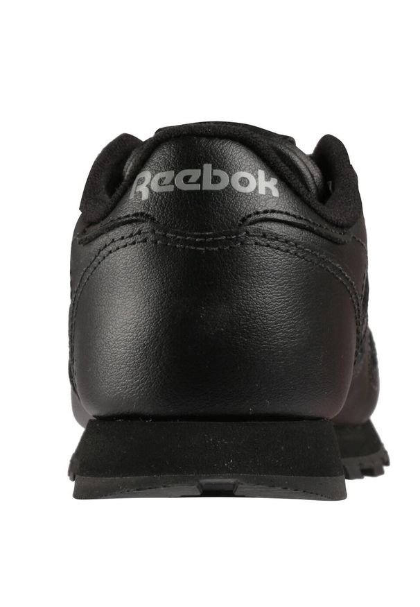 Buty do chodzenia dla dzieci Reebok Classic Leather. Zapięcie: sznurówki. Kolor: czarny. Materiał: materiał, syntetyk, tkanina, skóra. Szerokość cholewki: normalna. Model: Reebok Classic. Sport: turystyka piesza