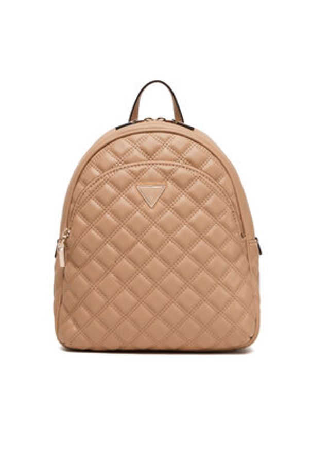 Guess Plecak Giully II HWQG96 73320 Beżowy. Kolor: beżowy. Materiał: skóra