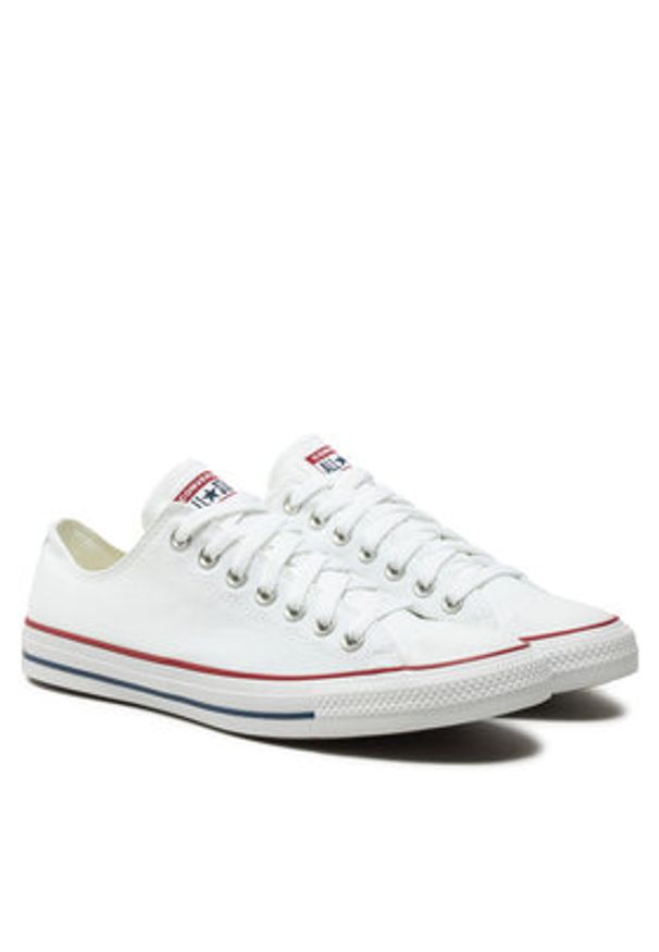 Converse Trampki Chuck Taylor All Star Ox M7652C Biały. Kolor: biały. Materiał: materiał
