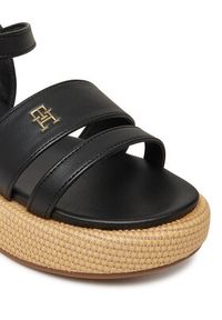 TOMMY HILFIGER - Tommy Hilfiger Espadryle T3A2-33793-0326 S Czarny. Kolor: czarny. Materiał: skóra #6