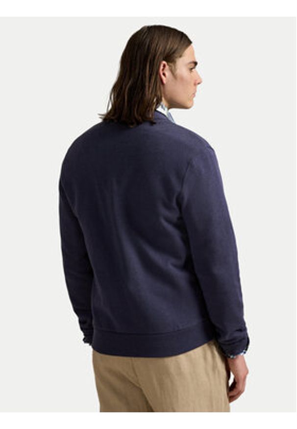 Polo Ralph Lauren Kardigan 710980316001 Granatowy Regular Fit. Typ kołnierza: polo. Kolor: niebieski. Materiał: bawełna