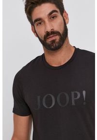 JOOP! - Joop! T-shirt bawełniany kolor czarny z nadrukiem. Okazja: na co dzień. Kolor: czarny. Materiał: bawełna. Wzór: nadruk. Styl: casual