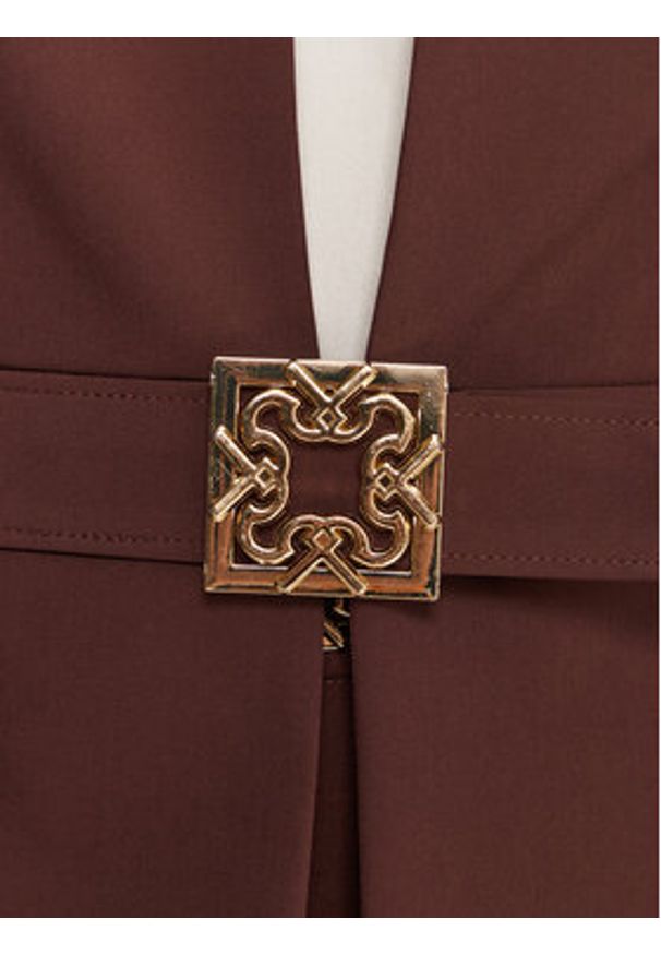 Rinascimento Marynarka CFC0126208003 Brązowy Slim Fit. Kolor: brązowy. Materiał: syntetyk