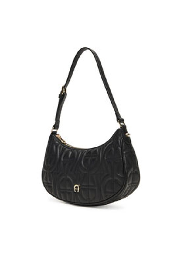 Aigner Torebka Diadora Xs 135041 Czarny. Kolor: czarny. Materiał: skórzane