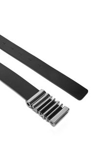 Pinko - PINKO Pasek Damski Lettering Belt 30mm 20251 PLT01 105209 A1AC Czarny. Kolor: czarny. Materiał: skóra #3