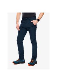 Fjällräven - Spodnie trekkingowe męskie Fjallraven Abisko Trail Stretch Trousers. Kolor: niebieski. Sezon: lato. Sport: turystyka piesza #1