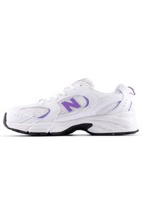 Buty dziecięce New Balance GR530CI – białe. Okazja: na uczelnię, na co dzień. Kolor: biały. Materiał: guma, materiał, syntetyk. Szerokość cholewki: normalna #5