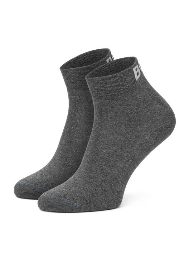 BOSS Skarpety długie 2P SH Logo CC 50502066 Szary. Kolor: szary. Materiał: bawełna