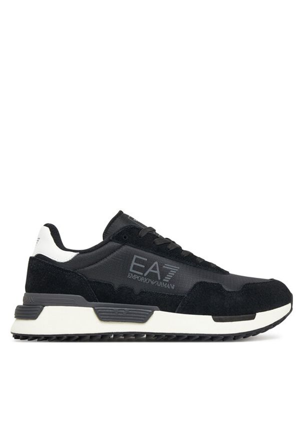 EA7 Emporio Armani Sneakersy 7X000380 AF19175 MC001 Czarny. Kolor: czarny. Materiał: materiał