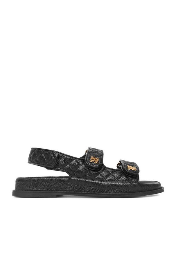 Nine West Sandały V1557-703-1 Czarny. Kolor: czarny. Materiał: materiał