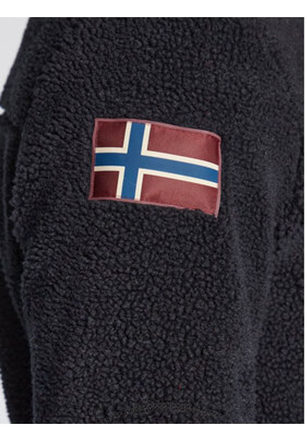 Napapijri Polar Yupik NP0A4GNT Czarny Regular Fit. Kolor: czarny. Materiał: syntetyk