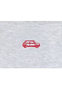 Bawełniany T-Shirt, Męski - Brave Soul - Retro Auta - Popielaty. Okazja: na co dzień. Kolor: szary. Materiał: wiskoza, bawełna. Wzór: nadruk. Sezon: wiosna, lato. Styl: retro #6