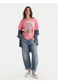 Roxy T-Shirt Sunnyoversize Optic Wash ERJZT06022 Różowy Oversize. Kolor: różowy. Materiał: bawełna #4
