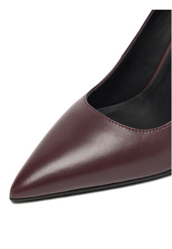 Eva Minge Szpilki EO-ELAINA-E134-20A-Y021X Bordowy. Kolor: czerwony. Materiał: skóra. Obcas: na szpilce