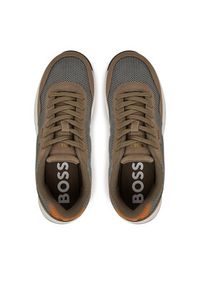 BOSS Sneakersy Titanium 50541882 Brązowy. Kolor: brązowy. Materiał: materiał #4