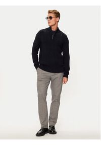 Pierre Cardin Sweter C5 51122/5076/6323 Granatowy Regular Fit. Kolor: niebieski. Materiał: bawełna