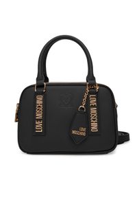 Love Moschino - LOVE MOSCHINO Torebka JC4295PP1NL1500A Czarny. Kolor: czarny. Materiał: skórzane